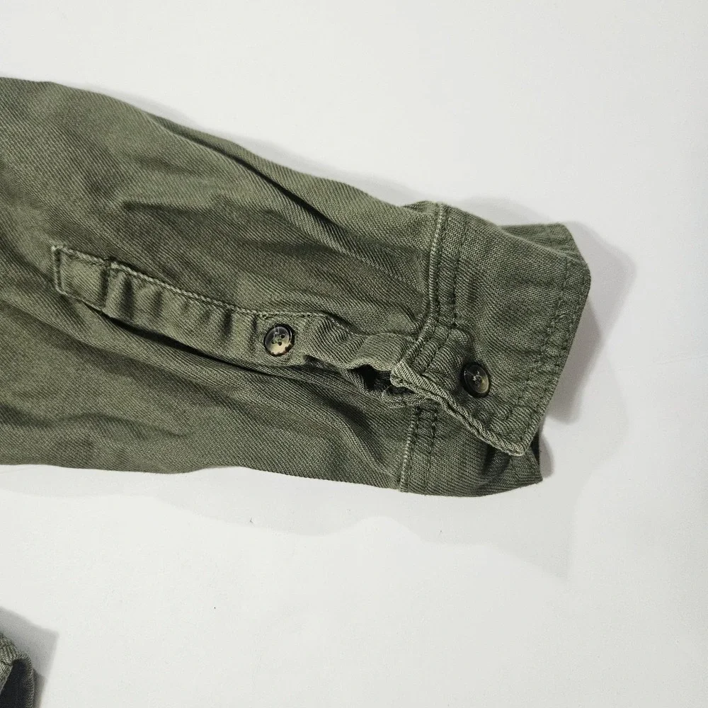 Lucky Brand Men's Long Sleeve Button Down‎ Shirt Jacket Green Size 2XL